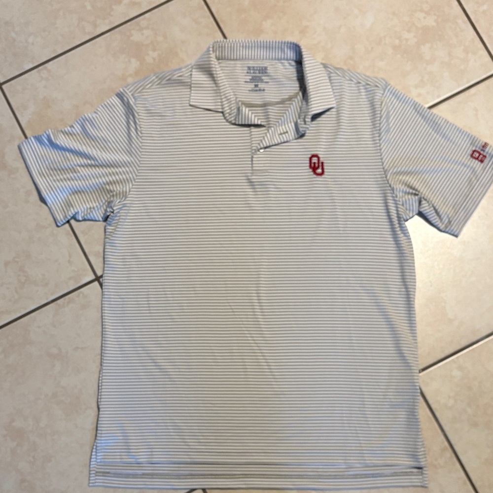OU Striped Polo Shirt - Picture 2 of 4
